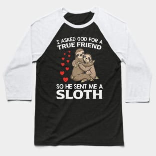 sloth Baseball T-Shirt